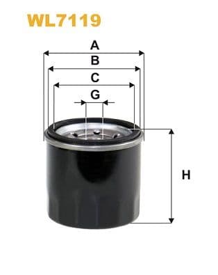 Filtru ulei WIX FILTERS WL7119