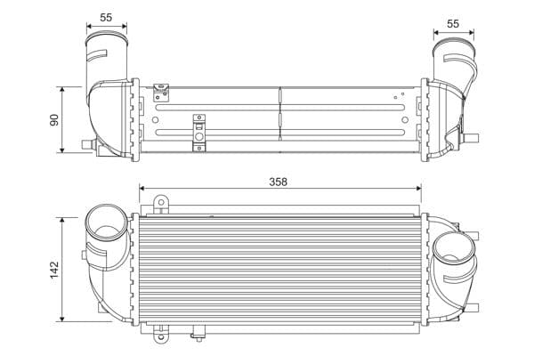 Intercooler, compresor VALEO 818692