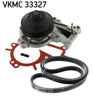 Pompa apa + Set curea transmisie cu caneluri SKF VKMC 33327