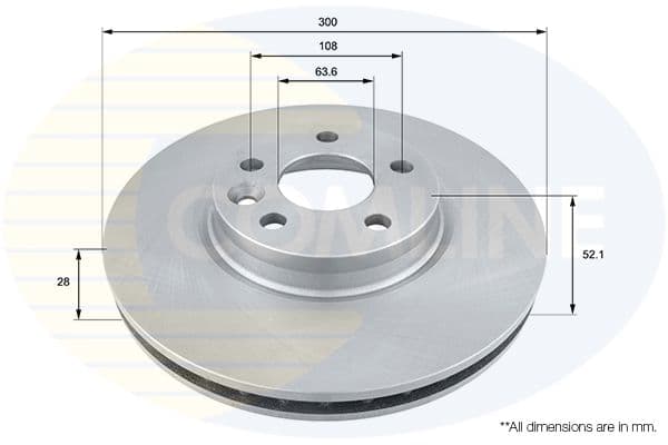 Disc frana COMLINE ADC1237V
