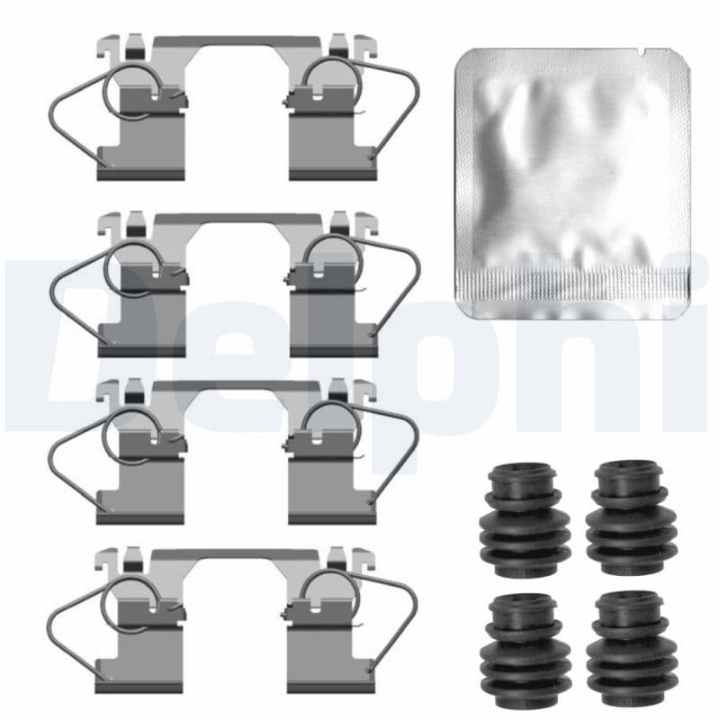 Set accesorii, placute frana DELPHI LX0744