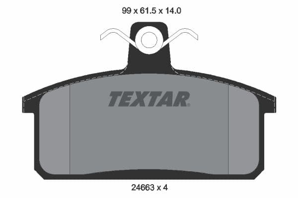 set placute frana,frana disc TEXTAR 2466301