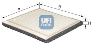 Filtru, aer habitaclu UFI 53.188.00