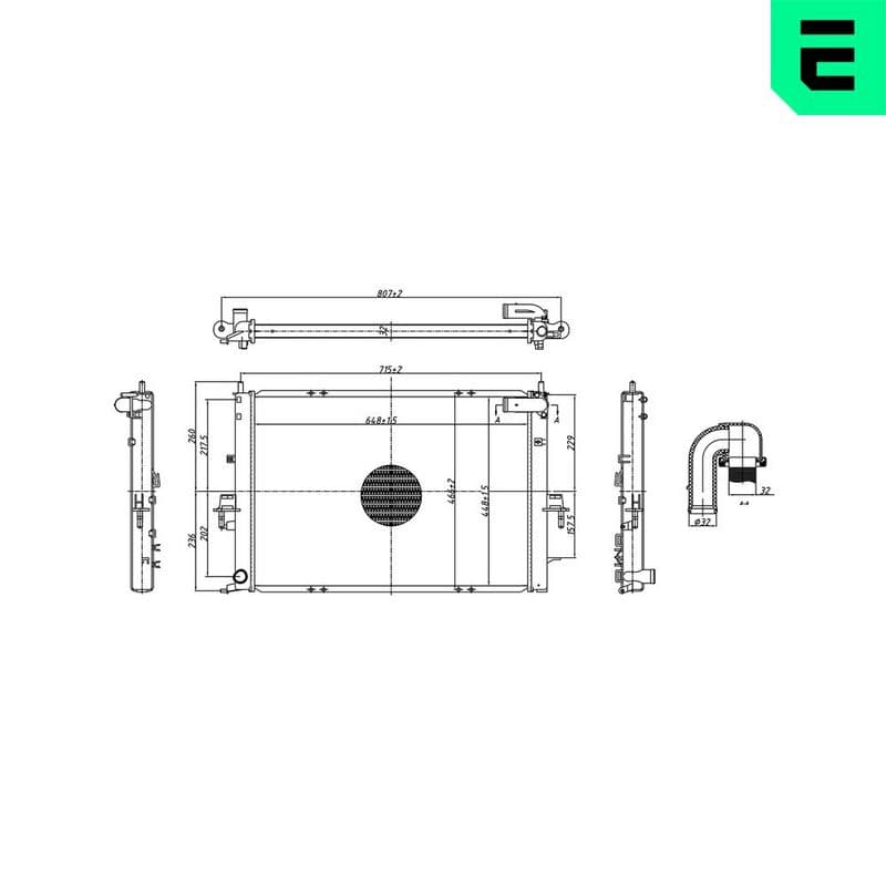 Radiator, racire motor ERA 673560