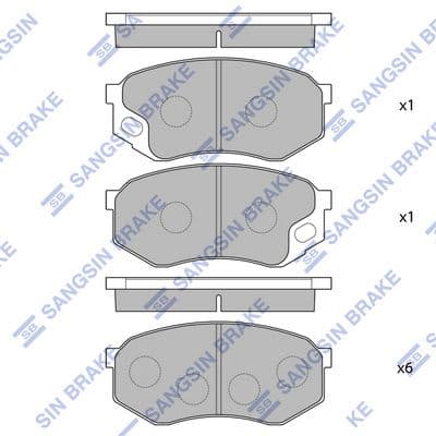 set placute frana,frana disc Hi-Q SP1677