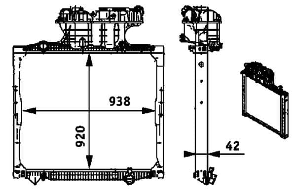 Radiator, racire motor MAHLE BEHR *** PREMIUM LINE *** CR 701 000P