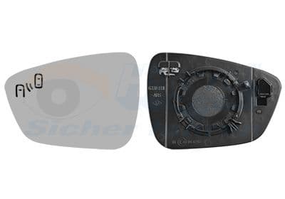 Sticla oglinda, oglinda retrovizoare exterioara VAN WEZEL * HAGUS * 1908835