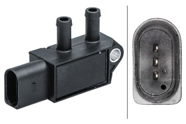 Senzor, presiune gaze evacuare HELLA 6PP 009 409-631
