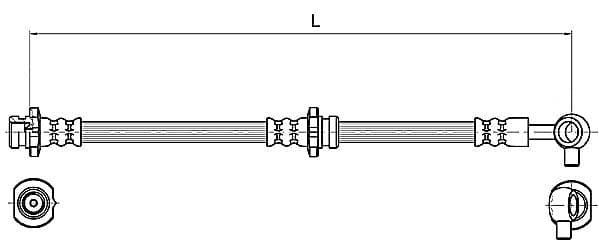 Furtun frana METZGER AUTOTEILE 4110131