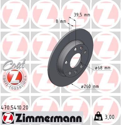 Disc frana ZIMMERMANN COAT Z 470.5410.20