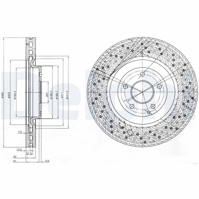 Disc frana DELPHI BG9876