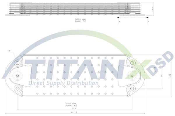 Radiator ulei, ulei motor TITANX OX129006