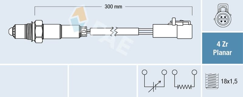 Sonda Lambda FAE 77418