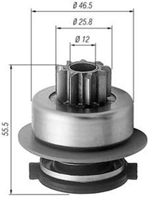 Pinion electromotor MAGNETI MARELLI 940113020256