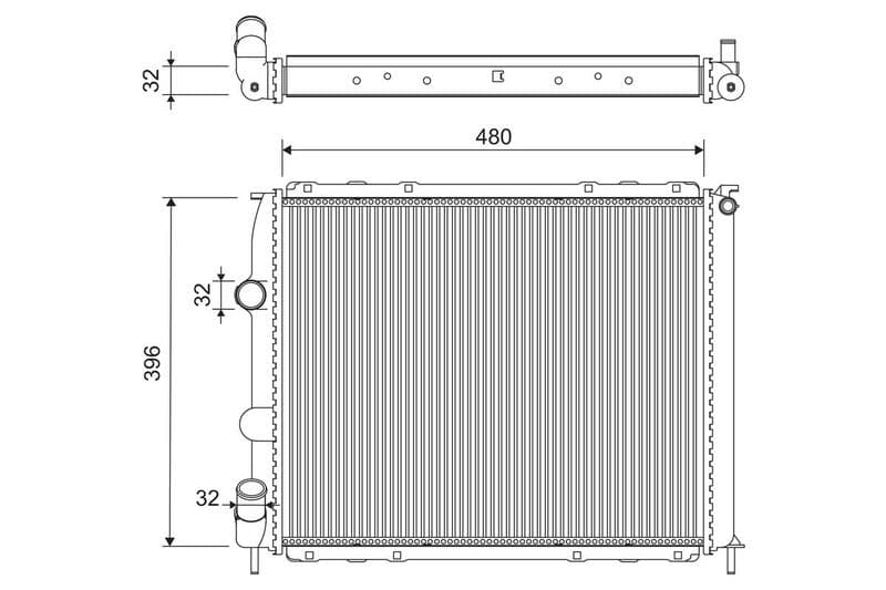 Radiator, racire motor VALEO 701221