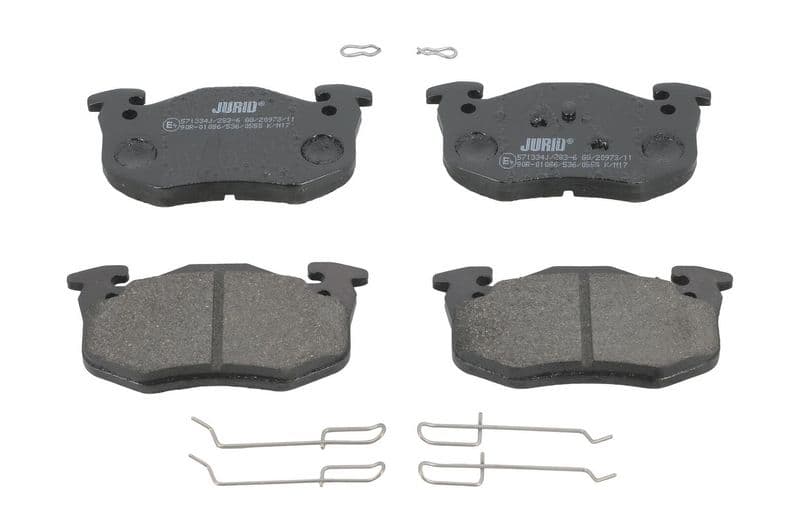 set placute frana,frana disc JURID 571334J