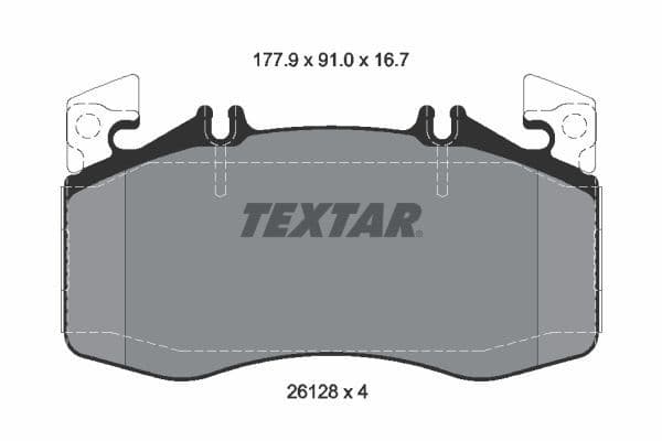 set placute frana,frana disc TEXTAR 2612801