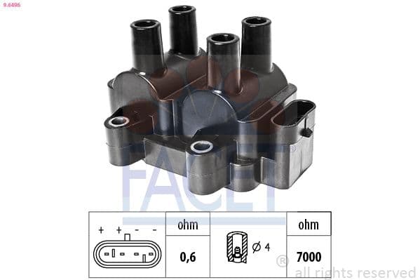 bobina de inductie FACET OE Equivalent 9.6496