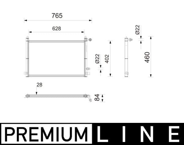 Radiator temperatura scazuta, intercooler MAHLE BEHR *** PREMIUM LINE *** CIR 45 000P