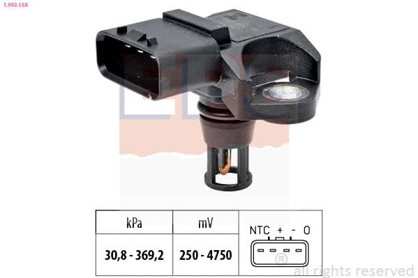 senzor presiune aer EPS Made in Italy - OE Equivalent 1.993.158