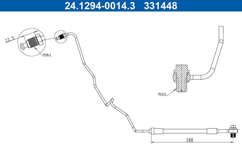 Furtun frana ATE 24.1294-0014.3