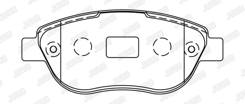 set placute frana,frana disc JURID 573031J