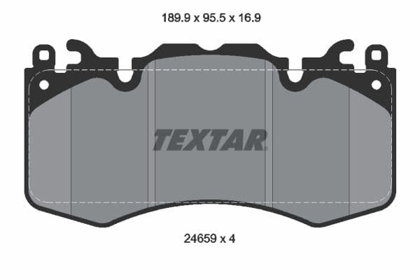 set placute frana,frana disc TEXTAR 2465901