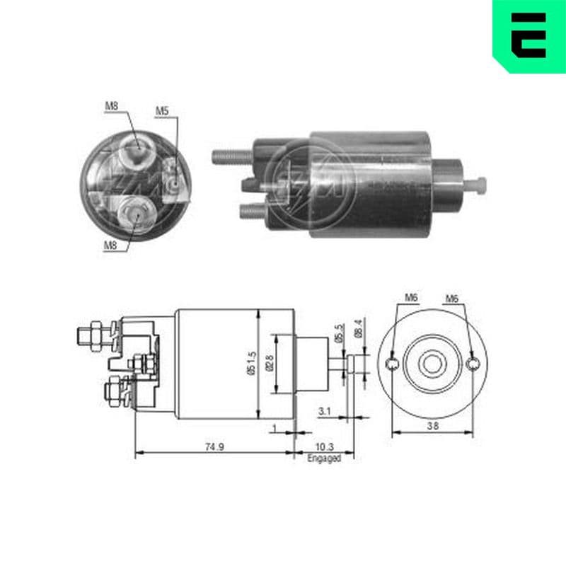 Solenoid, electromotor ERA ZM993