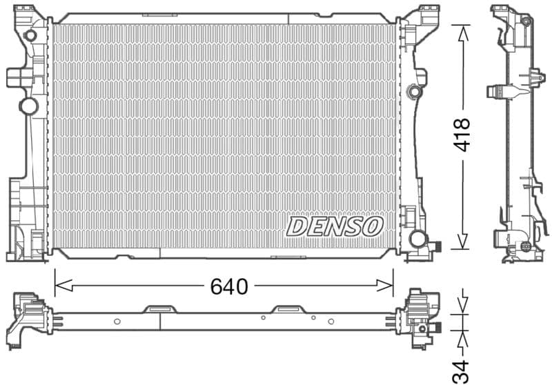 Radiator, racire motor DENSO DRM17054