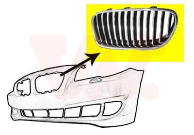 Grila radiator VAN WEZEL 0617513