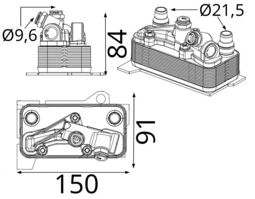 Radiator racire ulei, cutie de viteze automata MAHLE CLC 428 000S