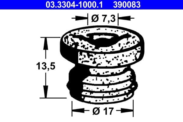 Capac, rezervor lichid frana ATE 03.3304-1000.1