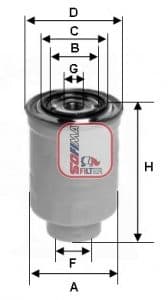 filtru combustibil SOFIMA S 4119 NR