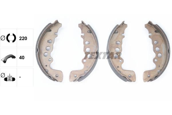 Set saboti frana TEXTAR 91057600