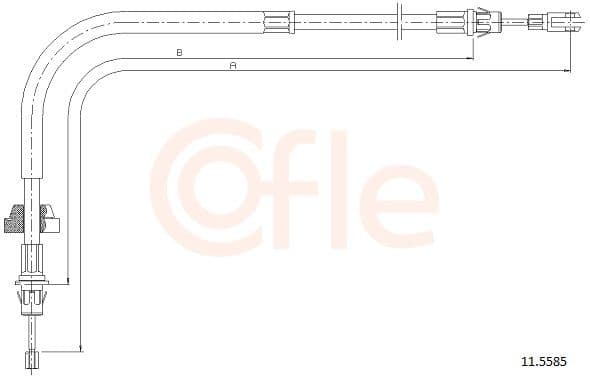 Cablu, frana de parcare COFLE 11.5585