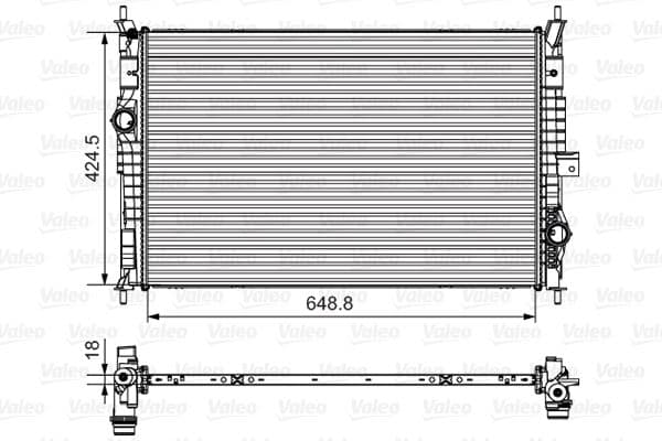 Radiator, racire motor VALEO 735632