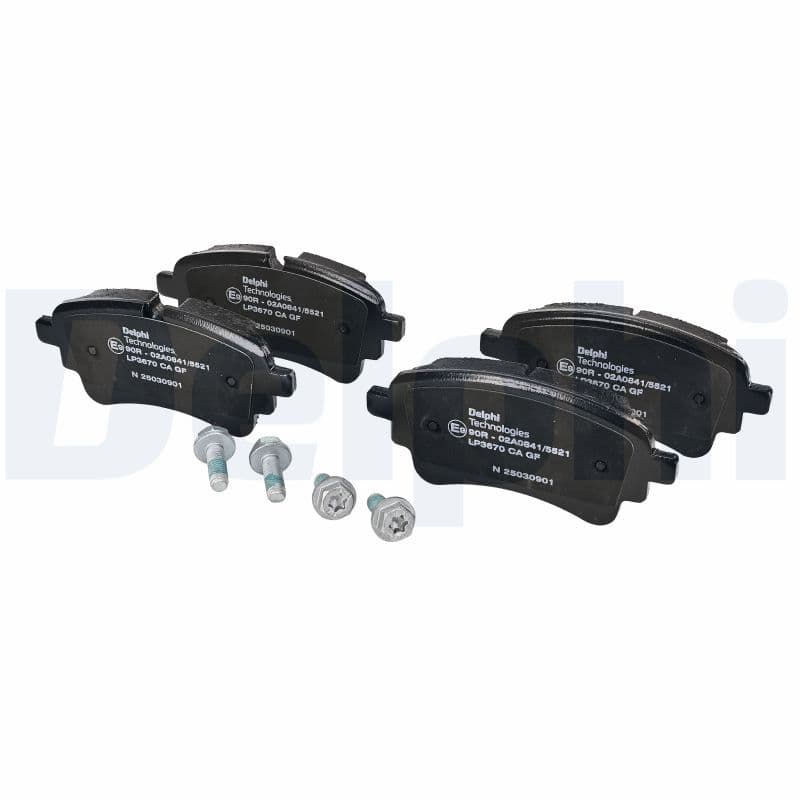 set placute frana,frana disc DELPHI LP3670