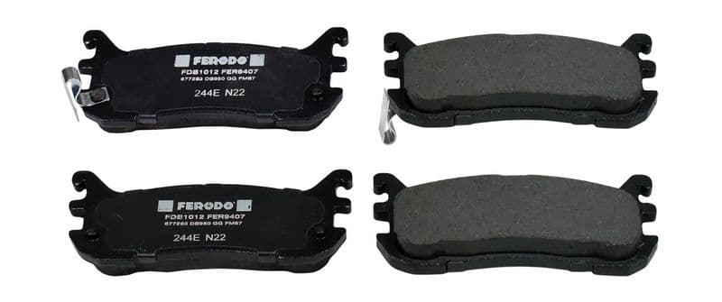 set placute frana,frana disc FERODO PREMIER ECO FRICTION FDB1012