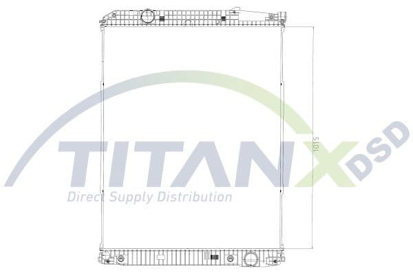 Radiator, racire motor TITANX RX609007