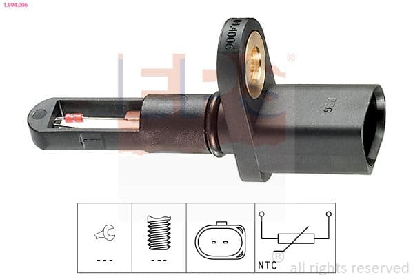 senzor,temperatura aer admisie EPS Made in Italy - OE Equivalent 1.994.006