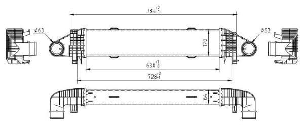 Intercooler, compresor MTR 13054862