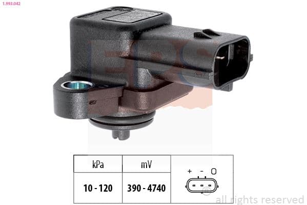 senzor presiune aer EPS Made in Italy - OE Equivalent 1.993.042