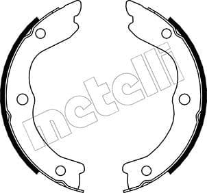 Set saboti frana, frana de mana METELLI 53-0293