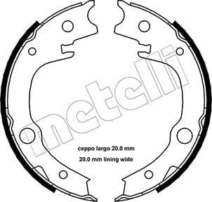 Set saboti frana, frana de mana METELLI 53-0443