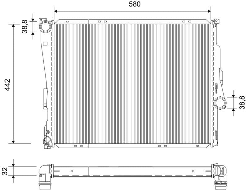 Radiator, racire motor VALEO 701523