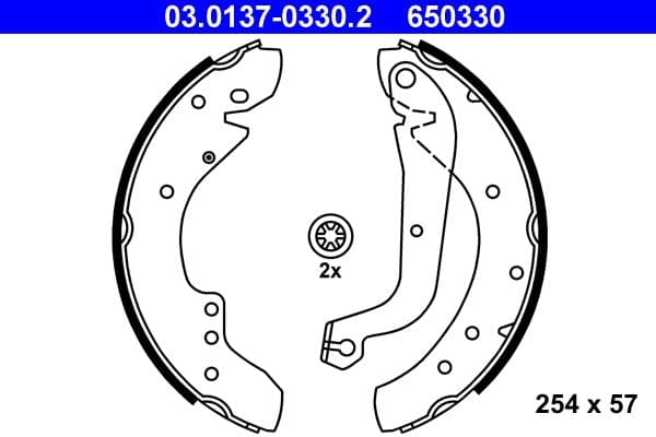 Set saboti frana ATE 03.0137-0330.2