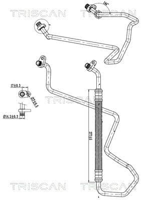 conducta presiune variabila,aer conditionat TRISCAN 9010 28011