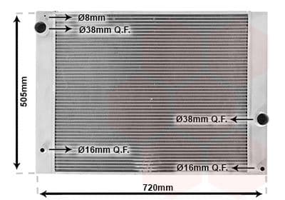 Radiator, racire motor VAN WEZEL 06002338