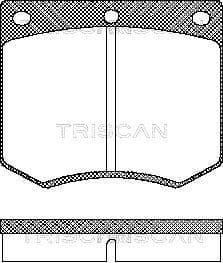 set placute frana,frana disc TRISCAN 8110 16229