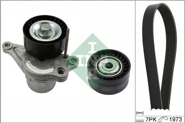 Set curea transmisie cu caneluri Schaeffler INA 529 0317 10